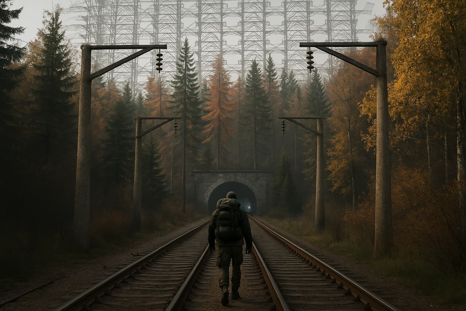 Strefa Zagrożenia - tło przedstawiające postapokaliptyczny świat DayZ Stalker